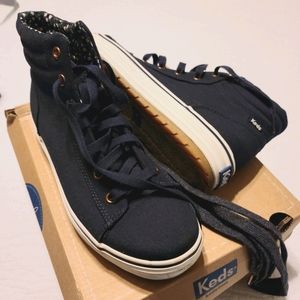 Keds high rise lace up sneakers